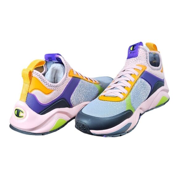 Champion 9318 Fused Sneakers NIB Primer Pink Multi Color Running Men's SZ 10.5 - Picture 2 of 8